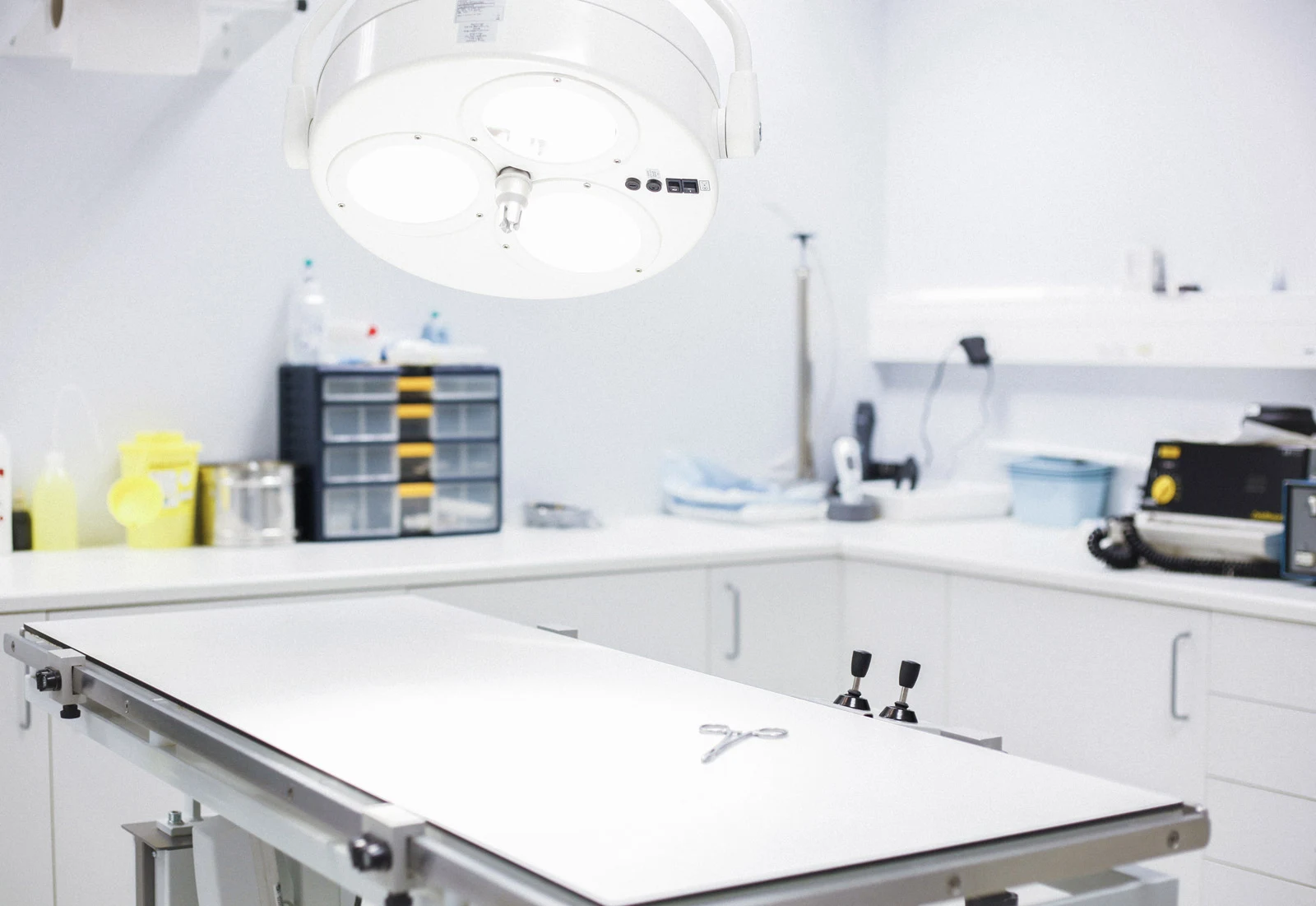 Bloc opératoire de la clinique vétérinaire IO vet à Lille (59)