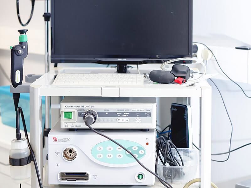 Station d'endoscopie vétérinaire avec processeur Olympus OTV-S6, moniteur Philips et source lumineuse