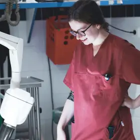 Aude Delaoutre, assistante vétérinaire à Lille